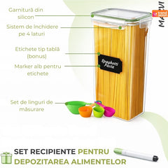 Set 28 Recipiente Organizatoare pentru Depozitare Alimentară — Spațiu Maximizat! 📦✨