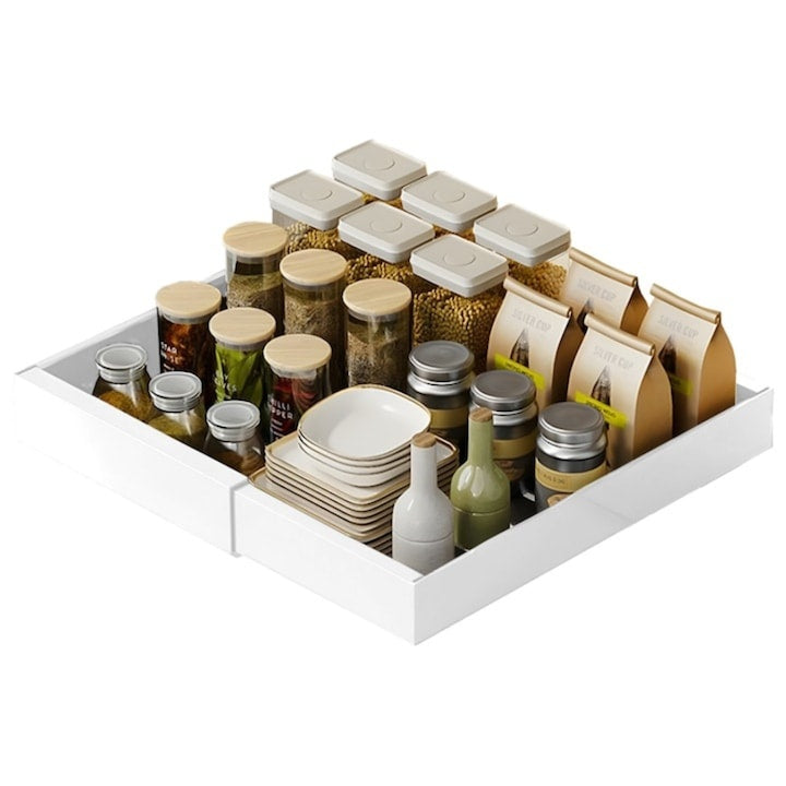 Organizator Extensibil Metalic pentru Dulapuri — Ordine Rapidă și Eficientă 🧺✨