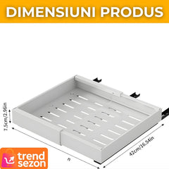 Organizator Extensibil Metalic pentru Dulapuri — Ordine Rapidă și Eficientă 🧺✨
