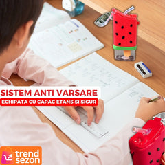 Sticlă de Apă pentru Copii Forma Înghețată Pepene 🍉🌟 — Fără BPA, Anti-Scurgere