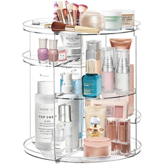 Organizator Cosmetice Rotativ 360° cu Compartimente Ajustabile — Acces Rapid la Produse! 💄✨