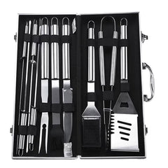 Set 10 Ustensile pentru Grătar din Oțel Inoxidabil — Perfect pentru Picnicuri! 🍖✨