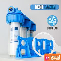 Sistem Filtrare Apă Triplu cu Carbon Activ și Bumbac — Apă Pură pentru Tine! 💧✨