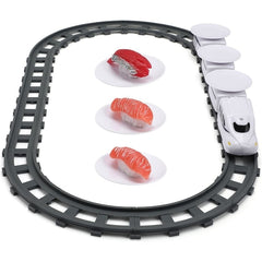 Set Trenuleț Electric cu Vagoane pentru Sushi — Distracție în Familie 🍣🚂