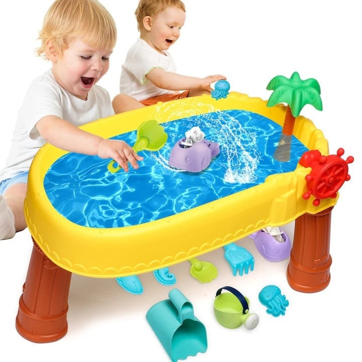 Masa de Apă Distractivă 2 în 1 pentru Copii — Joacă Fără Limită! 🌊🧸