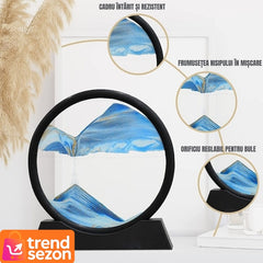Obiect Decorativ 3D cu Nisip Albastru — Relaxare și Eleganță 📦✨