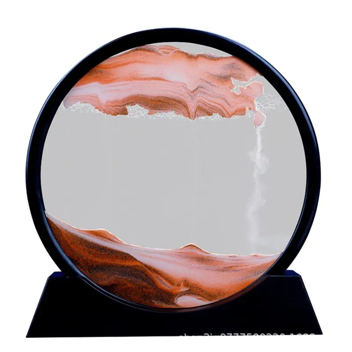 Obiect Decorativ 3D cu Nisip Colorat și Masă Rotativă 360° — Inspirație și Relaxare ✨🌈