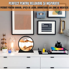 Obiect Decorativ 3D din Nisip cu Bază Rotativă — Stimulare Creativă 🌟🌀