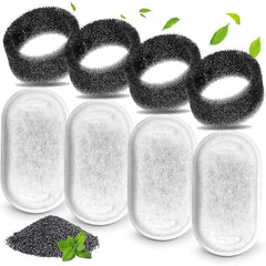 Set 4 Filtre pentru Dispenser de Apă Automat - Hidratare Pură pentru Pisici și Câini 🐾💧