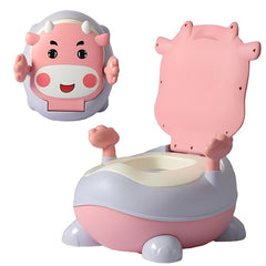 Olita pentru Copii cu Design Vacuta și Manere Ergonomice — Învățare Distractivă! 🐮💖