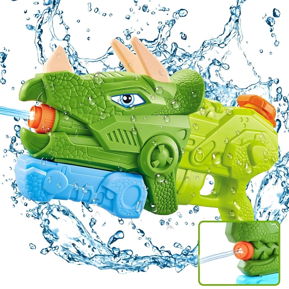 Pistol cu Apă Dinozaur Verde 1330 ml — Distracție Acvatica Garantată! 🦖💦