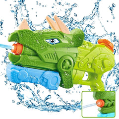 Pistol cu Apă Dinozaur Verde 1330 ml — Distracție Acvatica Garantată! 🦖💦