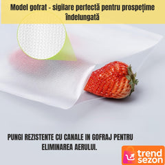 Set Pungi Vidat Reutilizabile 15x20 cm — Conservează Prospetimea Alimentelor 🥦✨