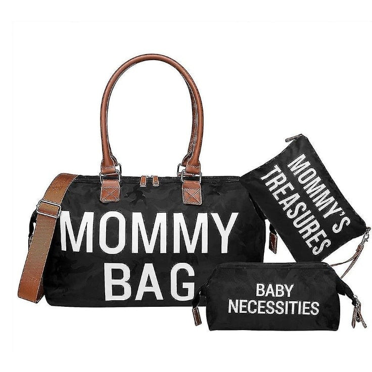 Geantă pentru Mame cu 2 Gentuțe Incluse — Perfectă pentru Maternitate 👜✨