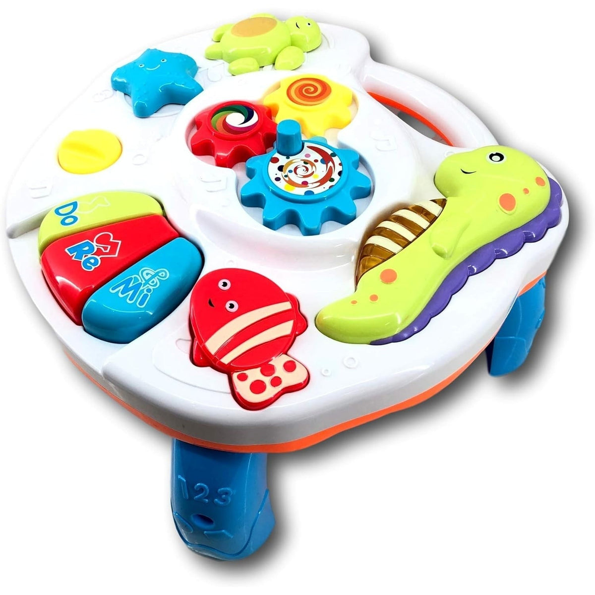 Masa de Activități Muzicale 2 în 1 cu Personaje Marine — Distracție Educațională! 🌊🎹