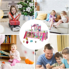 Casă de Păpuși 179 piese cu 2 etaje și Accesorii Completo — Distracție fără Limite! 🎉🏠