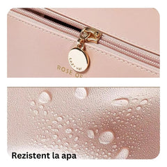 Geantă Cosmetice Elegantă din Piele Rezistentă — Organizare Perfectă 🌸💼