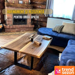 Set 2 Picioare Masa din Metal Negru Mat — Design Industrial Modern 🖤🏗️