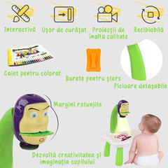 Masa de Desen Interactivă cu Proiector Hologramă — Distracție și Învățare 🎨✨