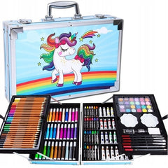 Set Pictură și Desen pentru Copii cu 145 Piese — Creativitate Fără Limite! 🎨🦄