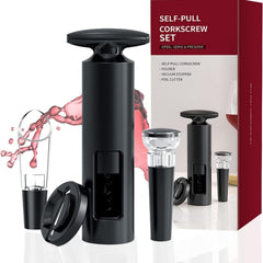 Set Deschizător Vin 2-in-1 cu Aerator și Dop Vacuum — Eleganță și Funcționalitate 🍷✨