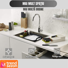 Suport Sertar pentru Cuțite Compact cu Design Ergonomic — Organizare Eficientă 🍴✨