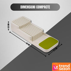 Suport Sertar pentru Cuțite Compact cu Design Ergonomic — Organizare Eficientă 🍴✨