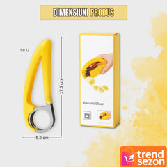 Feliator Manual pentru Banane cu Lame Inox — Felii Perfecte Rapid 🍌✨
