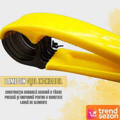 Feliator Manual pentru Banane cu Lame Inox — Felii Perfecte Rapid 🍌✨
