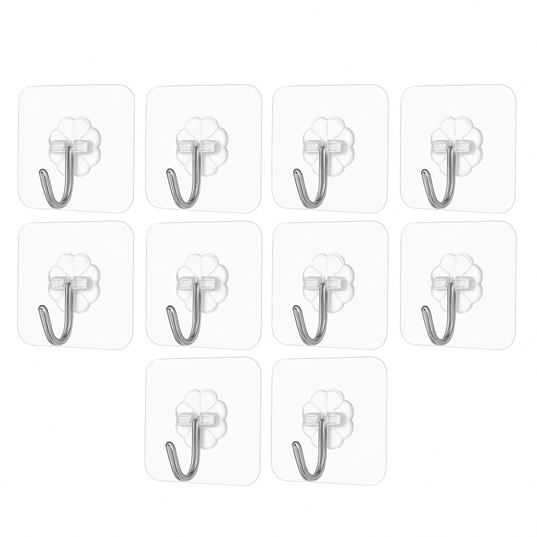 Set 10 Cărlice Autoadezive Rotative 180° pentru Organizare — Design Elegant și Reutilizabil 🏡✨