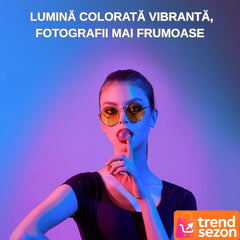 Lampa Circulară RGB LED 30 cm cu Suport pentru Telefon — Iluminare Perfectă pentru Selfie-uri 📸✨