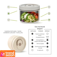 Set Caserole Termice din Oțel Inoxidabil cu Geantă Iso — Începe-ți Ziua cu Răsfăț! 🍱✨