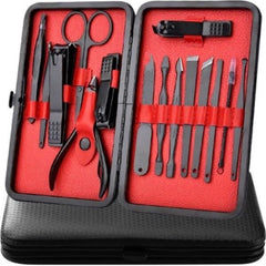 Set Manichiură și Pedichiură 15 Piese din Inox — Îngrijire Premium pentru Unghii ✨✂️