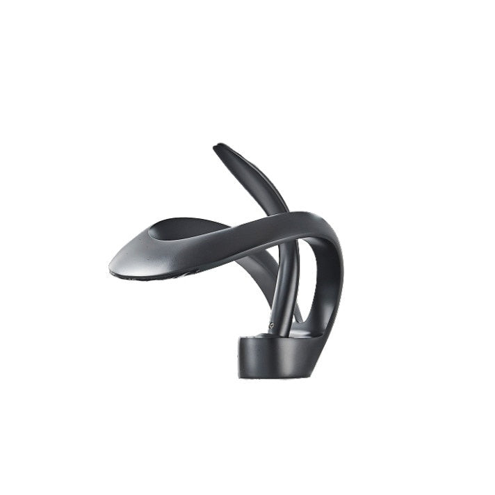 Baterie Chiuvetă Baie Tip Cascadă Neagră Modernă 15 cm — Design Elegant 🌊✨