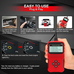 Tester Auto OBD2 cu Ecran LCD Mare V309 — Diagnostice Precise Rapid 🚗💨