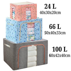 Cutie Depozitare Pliabilă din Material Textil 66L — Spațiu Organizat cu Stil 🧺✨