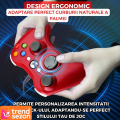 Controller Gaming USB pentru PC și Xbox 360 — Control Precisa & Vibratii Reale 🎮✨