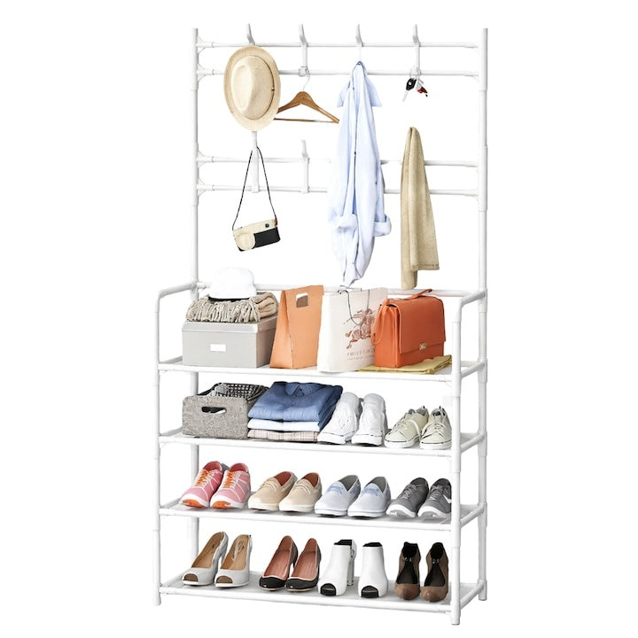 Cuier Multifunctional Ergonomic cu Rafturi pentru Încălțăminte — Organizare Eficientă 🏠👗