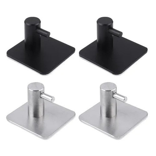 Set 4 Cuiere de Perete din Oțel Inoxidabil — Design Modern și Ușor de Montat 🖤✨
