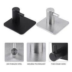 Set 4 Cuiere de Perete din Oțel Inoxidabil — Design Modern și Ușor de Montat 🖤✨