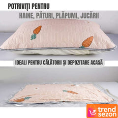Set 12 Sacii de Vidat Reutilizabili 50x70 cm — Economisește Spațiu cu Stil! 🧺✨