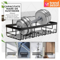 Organizator Duș din Oțel Inoxidabil cu Montaj Rapid — Spațiu Optimizat 🛁✨