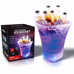 Frapieră Inteligentă cu Boxă Bluetooth & LED-uri RGB — Distracție Garantată! 🍹🎶