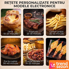 Friteuză Digitală cu Aer Cald 3 în 1 12L — Gătește Sănătos Fără Ulei 🍟✨