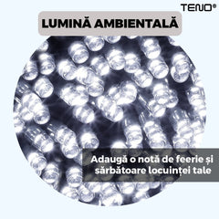 Instalație de Crăciun cu LED-uri 10 m - 8 Jocuri de Lumini Magice ✨🎄