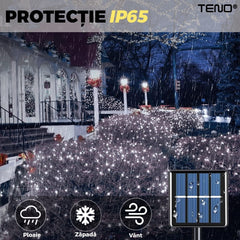 Instalație de Crăciun cu LED-uri 10 m - 8 Jocuri de Lumini Magice ✨🎄