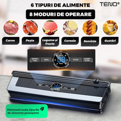 Aparat de Vidat Automat cu Furtun Inclus — Păstrează Prospețimea Alimentelor! 🥦🍖