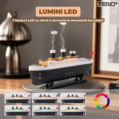 Difuzor Aromaterapie cu Design Nava Croazieră — Crează Atmosferă Relaxantă 🚢✨
