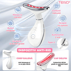 Dispozitiv Anti-Rid pentru Față și Gât cu Incalzire - Lifting Instant! ✨💆♀️