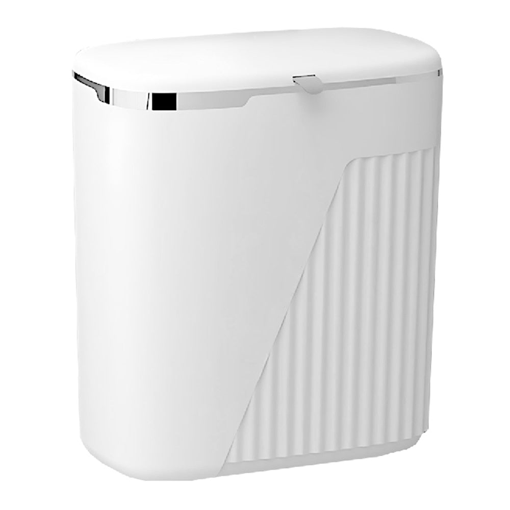 Coș de Gunoi Modern cu Două Moduri de Deschidere — 7 L Alb 🗑️✨